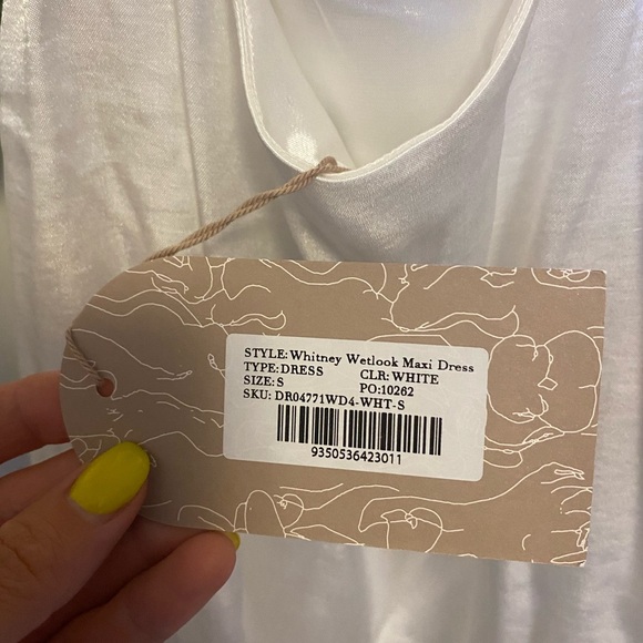 MESHKI wet look dress. Size small - Picture 6 of 6